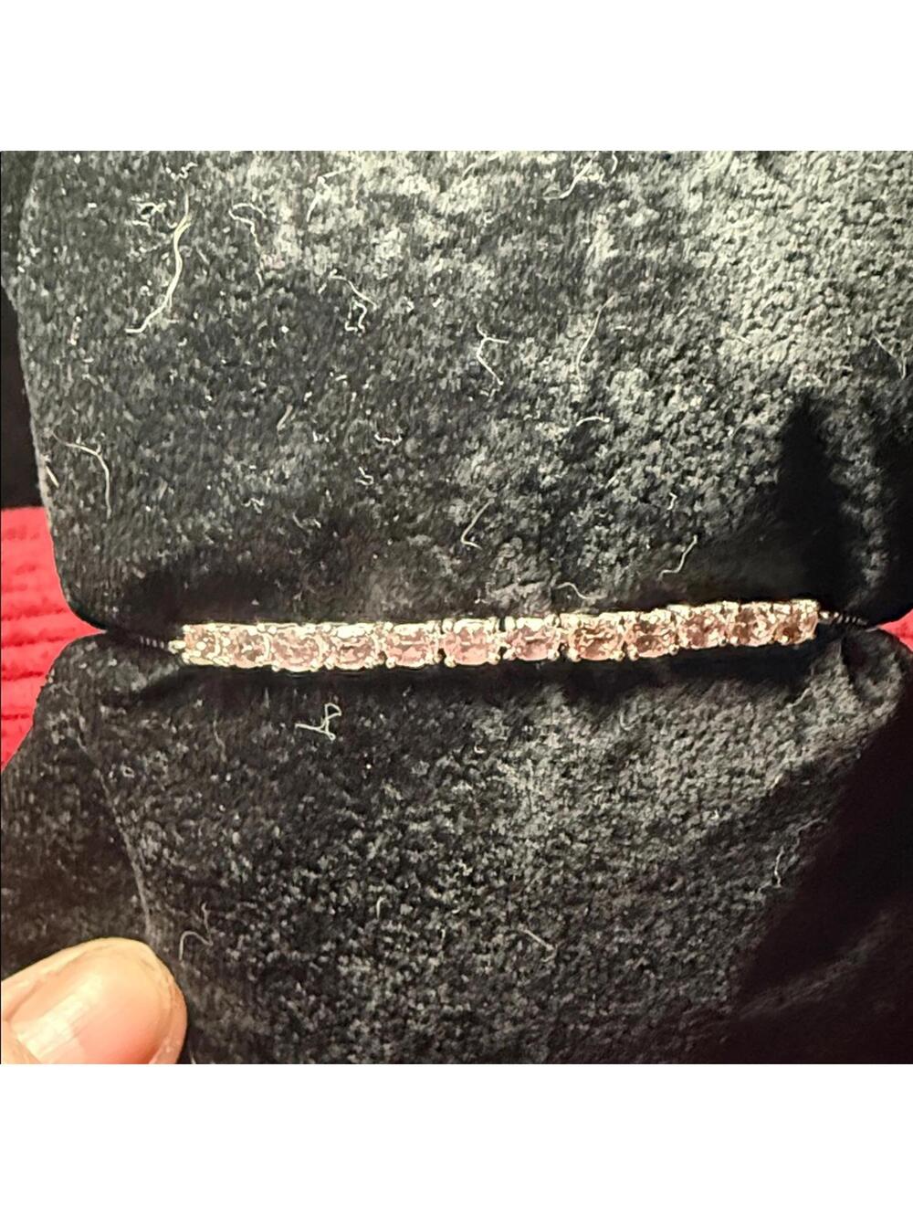 BBJ 925 Sterling Silver Bolo Bracelet w/ Sparkling CZ Bar
